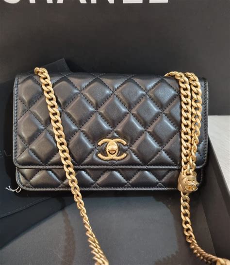 chanel woc adjustable chain|Chanel wallet size chart.